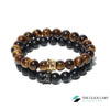 TCC™ Natural Tiger Eye Crown Bracelet